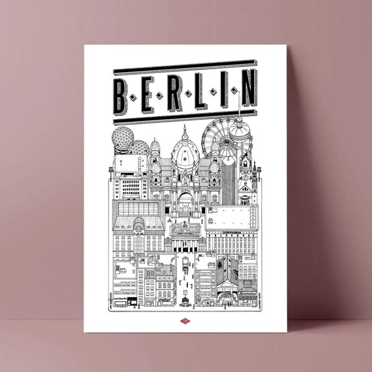 Affiche Berlin - Docteur Paper