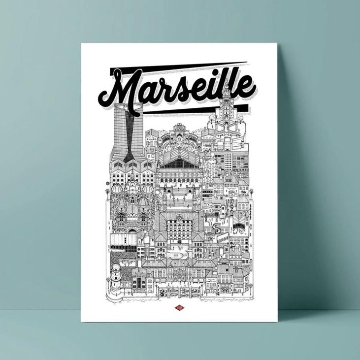Affiche Marseille - Docteur Paper