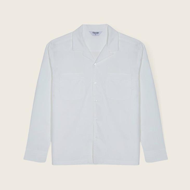 Chemise à col ouvert - Blanc - Placide