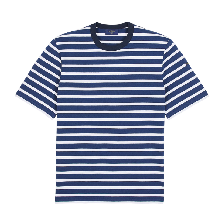 T-Shirt Marinière - Fond Bleu - Le Minor