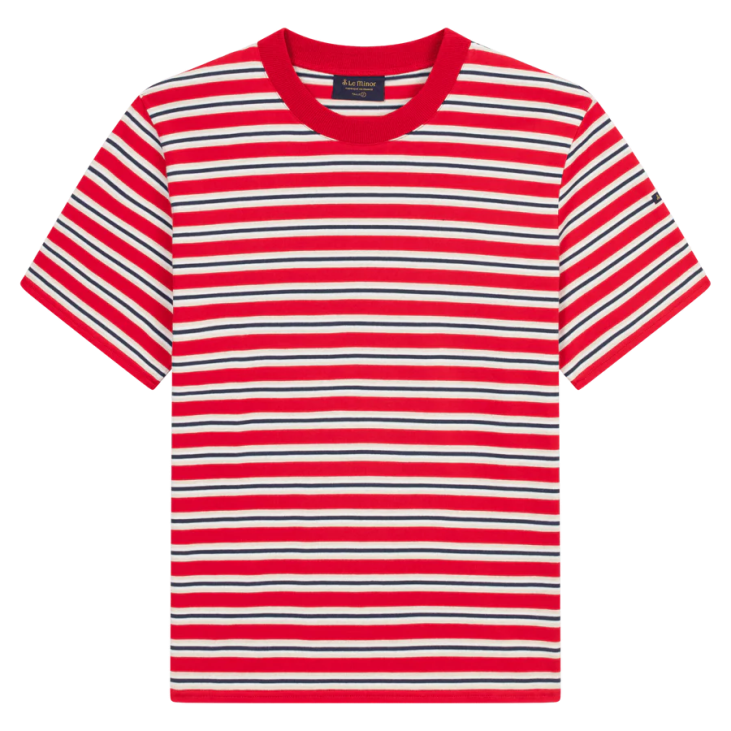 T-Shirt Rayé - Rouge - Le Minor