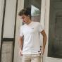 T-Shirt Manches Courtes Baptiste - Blanc - La Gentle Factory